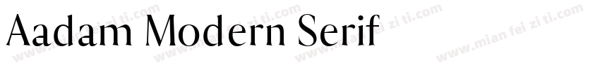 Aadam Modern Serif字体转换